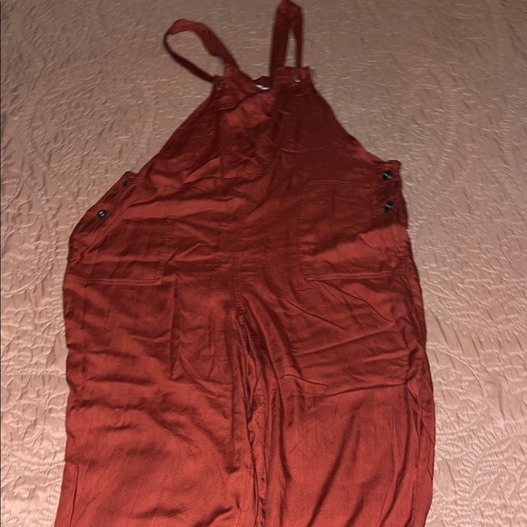 Never worn Hollister Women's Rust Jumpsuit - Picture 1 of 5